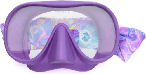 Miniatura 13 de Splash Place Máscara de natación para adultos con correa de tela Gafas de natación para adultos con cubierta para la nariz, hipoalergénicas,