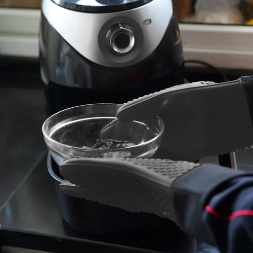Miniatura 7 de UNCO - Guantes de silicona resistentes al calor, grises, guantes de horno de silicona