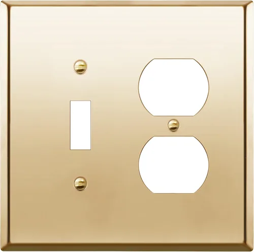 Miniatura 21 de Enerlites placas para combinación de apagador de pared, tamaño estándar, de policarbonato irrompible, color blanco, Blanco, 1