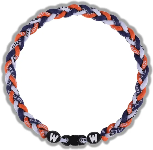 Miniatura 10 de Willtok Collar de béisbol prémium de 18 pulgadas con cuerda trenzada de nailon con diseño Tornado