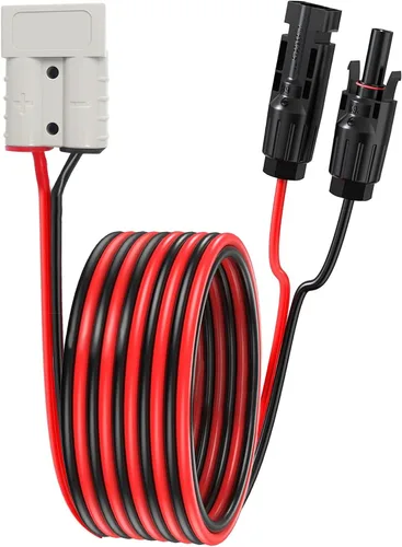 Miniatura 8 de Kits de paneles solares Cable de carga compatible con adaptador Anderson y conectores solares para centrales eléctricas portátiles, generadores