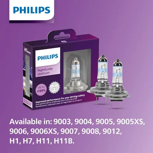 Miniatura 5 de Philips Automotive Lighting H11 NightGuide Platinum Premium - Foco de recambio automotriz para faros, para haz alto, haz bajo y posición de niebla