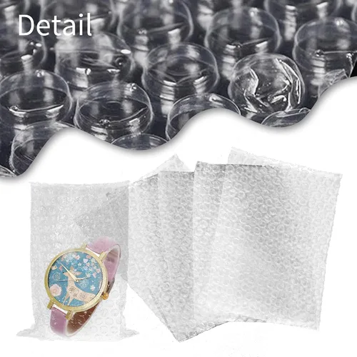 Miniatura 4 de 100 bolsas de burbujas de 4 x 6 pulgadas, pequeñas bolsas de burbujas transparentes, bolsas de amortiguación de burbujas de doble pared