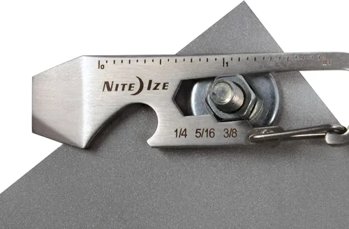 Miniatura 6 de Clip de mosquetón con llave, plateado, 1-11/16 pulgadas