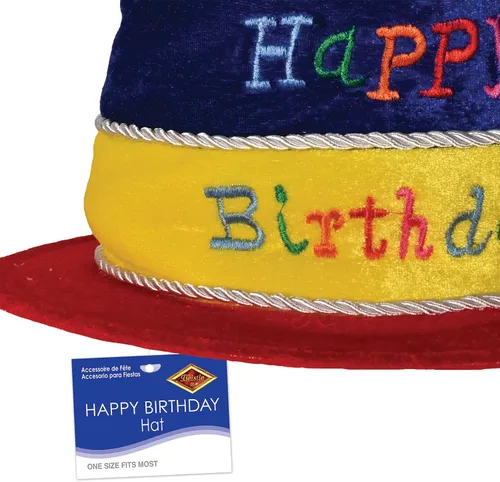 Miniatura 4 de Beistle Gorro de peluche para pastel de feliz cumpleaños