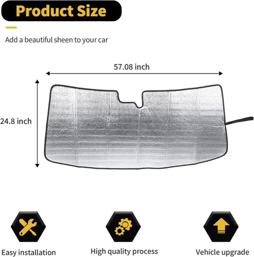 Miniatura 4 de Parasol para parabrisas, protector térmico para ventana de Chevrolet Camaro 2010-2015