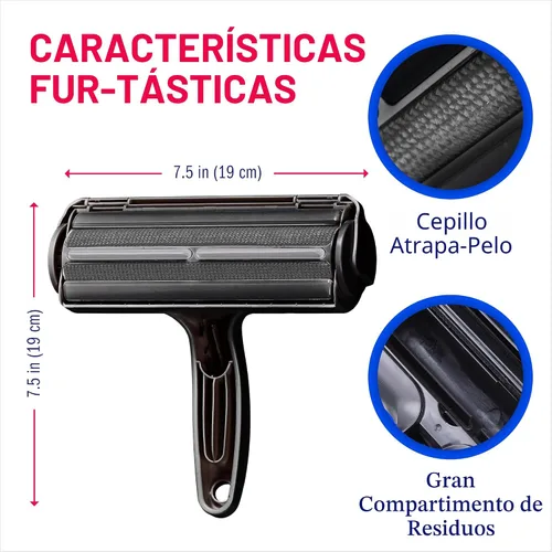 Miniatura 8 de ChomChom Roller Removedor de pelo de mascotas – Rodillo de pelusa reutilizable de tamaño original para gatos y perros en muebles, sofá, alfombra
