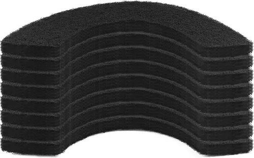 Miniatura 8 de Lubise 8 filtros de carbón de 0.4 pulgadas compatibles con caja de arena Van Ness para gatos, filtros de olor de repuesto de carbón activado de alta