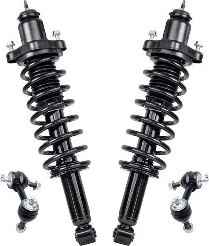 Miniatura 26 de Detroit Axle - Kit de puntales delanteros 2WD para Ford F-150 2005-2008 Lincoln Mark LT 2005-2008, 2 puntales con muelle helicoidal, 2 enlaces