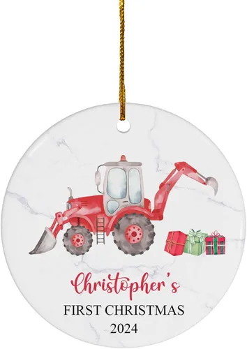 Miniatura 24 de FLOCHIL Adorno personalizado para la primera Navidad del bebé 2024 para niña, adorno personalizado de primera Navidad para bebés 2024 con nombre