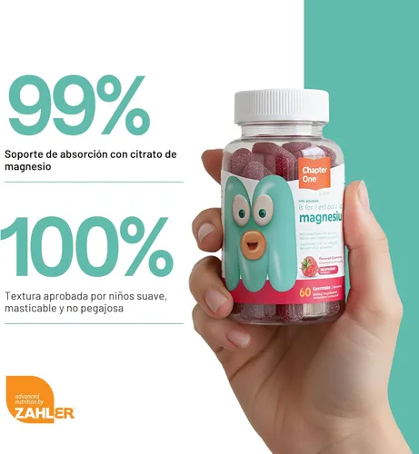 Miniatura 3 de Gomitas de magnesio Chapter One, magnesio de gran sabor para niños, magnesio calmante para niños, gomitas de magnesio para mujeres y hombres