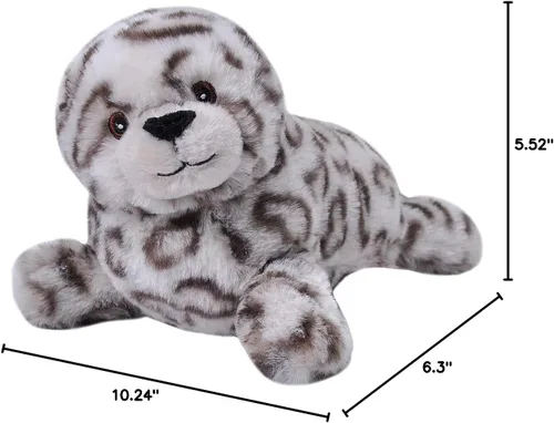 Miniatura 2 de Wild Republic EcoKins Mini Peluche de Foca de Puerto de 20 cm, Regalos Ecológicos para Niños, Peluche, Hecho a Mano con 7 Botellas de Plástico