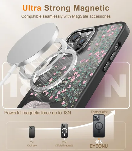 Miniatura 230 de Goodon para iPhone 15 Pro Max con protector de pantalla de privacidad, compatible con Magsafe, funda translúcida mate a prueba de golpes - Linda