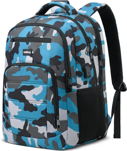 Miniatura 12 de kadilong Mochilas escolares para adolescentes y niños, mochila para laptop para hombre, bolsa de computadora universitaria con puerto de carga USB