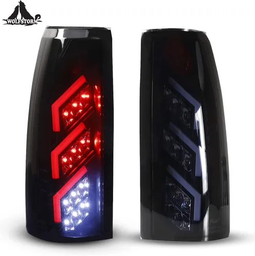 Miniatura 8 de WOLFSTORM Luces traseras LED compatibles con Chevy Suburban 1992-1999, GMC K/C 1988-1999 (1500/2500/3500)/1992-1999 GMC Yukon, Chevy Blazer Lente