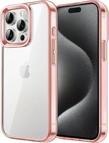 Miniatura 10 de JETech - Funda para iPhone 15 de 15,5 cm, cubierta antiamarilleo a prueba de golpes, parte trasera transparente antiarañazos (negro)