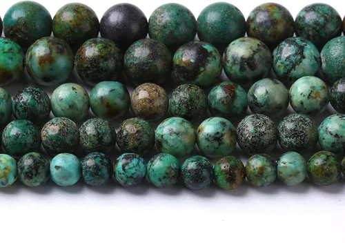 Miniatura 18 de 45 cuentas de turquesa de 0.315 pulgadas con concha de howlita azul perla y turquesa cuentas de piedra para hacer joyas, pulseras, collares, aretes