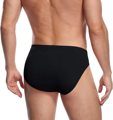 Miniatura 5 de wirarpa Men's Underwear Modal Microfiber Briefs No Fly Covered Waistband Silky Touch Underpants 4 Pack