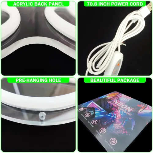 Miniatura 6 de Letrero de neón para zapatos deportivos, letreros de neón para pared, regulables, luces LED de neón para dormitorio, fiesta de cueva, barra de neón