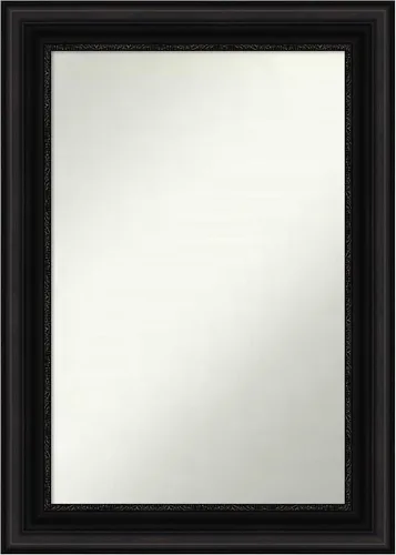 Miniatura 200 de Amanti Art Espejo personalizado, espejo de baño negro puente, espejo de pared o espejo de tocador de baño sobre el fregadero (26 x 26 pulgadas)