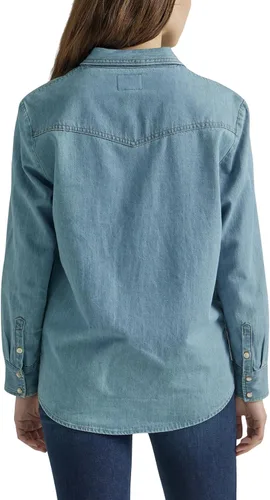 Miniatura 2 de Wrangler Camisa de mezclilla con cierre a presión para mujer