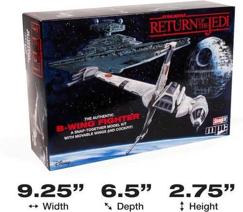 Miniatura 5 de MPC Star Wars: Return of The Jedi B-Wing Fighter (Snap) Kit de modelo a escala 1:144