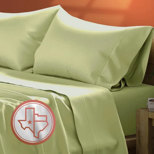 Miniatura 36 de TEXAS LINEN CO. Juego de sábanas de algodón egipcio Split King - 600 número de hilos, 5 piezas, sábanas blancas para cama ajustable, fibra 19: Raya