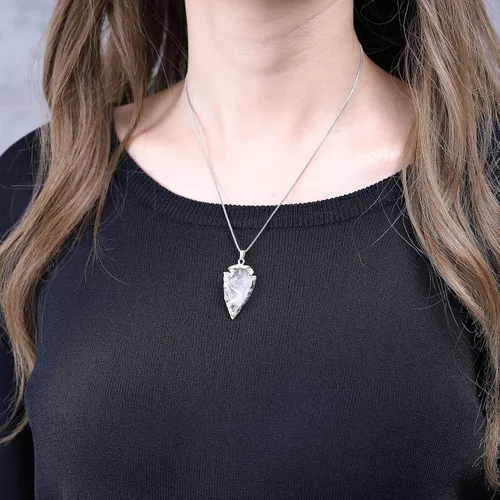 Miniatura 2 de COAI Arrowhead Raw Stone Colgante Collares para Parejas