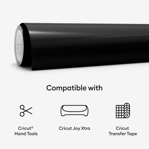 Miniatura 7 de Cricut Joy Xtra Smart Vinyl – Permanente, resistente al agua y a los rayos UV, vinilo adhesivo a prueba de decoloración para crear calcomanías, Negro