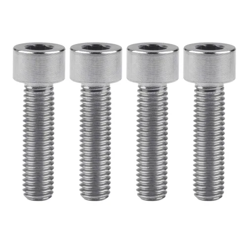 Miniatura 15 de Tornillos de titanio Ti M8 x15 20 25 30 35 40 45 50 60 2.756 in 0.049 in de paso hexagonal Allen Tornillos de cabeza hueca paquete de 4