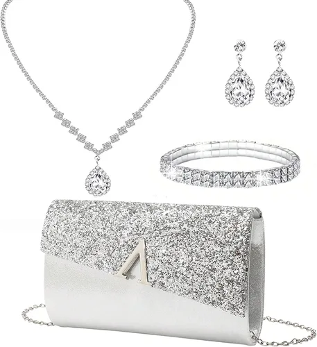 Miniatura 24 de LETODE Bolsos de mano para mujer, bolsos de noche y embragues para mujer, bolsos de sobre, bolsos de fiesta, baile de graduación, bolso de boda