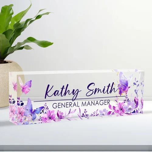 Miniatura 13 de Placa de Nombre Personalizada para Escritorio, Placa de Nombre de Escritorio Personalizada, Placa de Nombre Acrílica Personalizada para Oficina