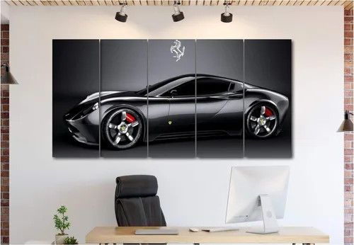 Miniatura 8 de 5 pósteres de lona de lujo de autos deportivos, superdeportivo, exótico, de lujo, moderno, decoración de pared