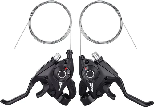 Miniatura 5 de TOBWOLF Palancas de freno de bicicleta, juego de palanca de cambios de bicicleta de montaña de 3 x 7 de 21 velocidades, kit de palanca de freno