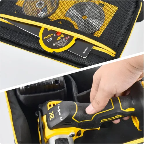 Miniatura 6 de Funda para compresor de aire compatible con el inflador de neumáticos DEWALT 20V MAX + bolsa compatible con la herramienta de corte DEWALT 20V MAX
