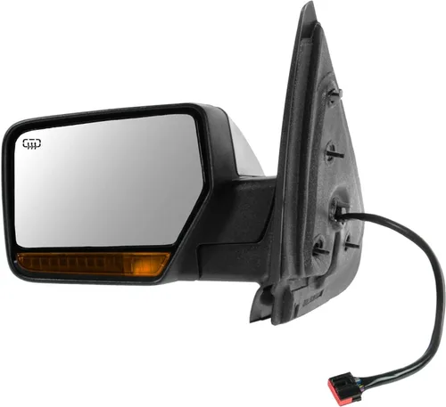 Miniatura 154 de TRQ Espejo plegable con calefacción eléctrica del lado del conductor con indicador de punto ciego pintura a juego negro liso compatible con Kia