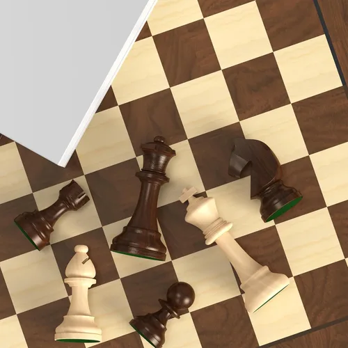 Miniatura 7 de doowroodni Piezas de ajedrez de madera grandes de 3.75 pulgadas con rey de lujo Staunton de madera con 2 reinas extra para juego de mesa de ajedrez