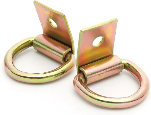 Miniatura 5 de 6 ganchos de anclaje de acero con anillo en D para sujeción, anillos de amarre resistentes de acero recubierto de zinc de 1/4 pulgadas para anclajes