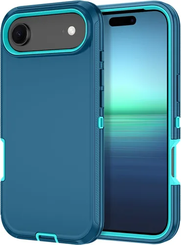 Miniatura 18 de I-HONVA Funda para iPhone 17 a prueba de golpes, a prueba de polvo y caídas, 3 capas de protección de cuerpo completo [sin protector de pantalla]