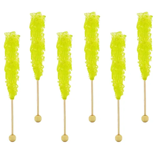 Miniatura 3 de Fruidles Rock Candy - Chupones de paletas de caramelo, surtido de colores y sabores, envueltos individualmente, 6.5 pulgadas (piña) (paquete de 12)