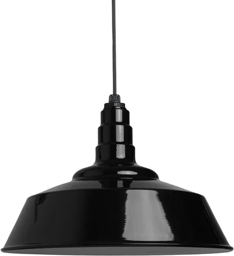 Miniatura 28 de Steel Lighting Co. Manhattan Warehouse Light Lámpara colgante montada en el techo Cúpula de 20 pulgadas Montaje al ras Luz de granero
