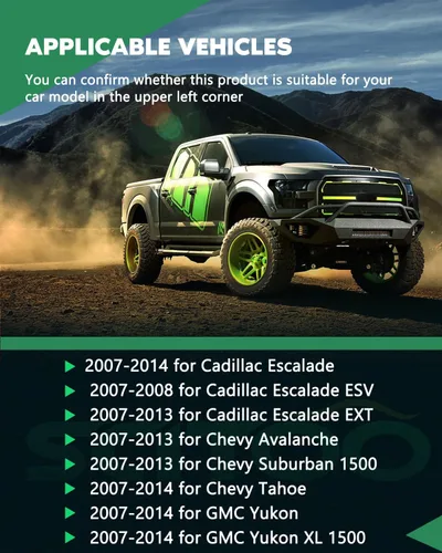 Miniatura 5 de SCITOO Sensor de velocidad de rueda ABS para 2007-2013 para Cadillac Escalade EXT, 2007-2013 para Chevy Avalanche, 2007-2013 para Chevy Suburban