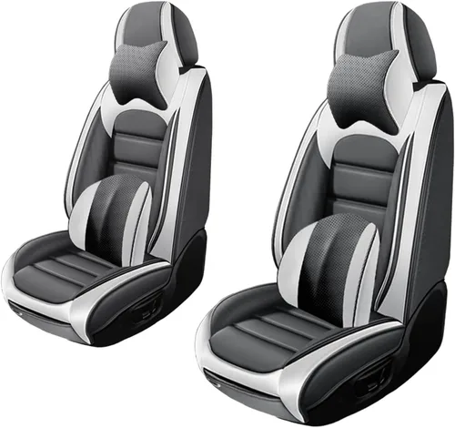 Miniatura 20 de 5 fundas de asiento para Chevy Aveo 2005-2023, fundas de asiento de automóvil de cuero, impermeables, antideslizantes, suaves, cómodas fundas
