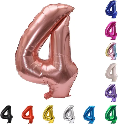 Miniatura 34 de YPSelected Globo grande de 32 pulgadas de helio con números 0-9 de papel de aluminio azul para cumpleaños, bodas y fiestas (Azul, 3)