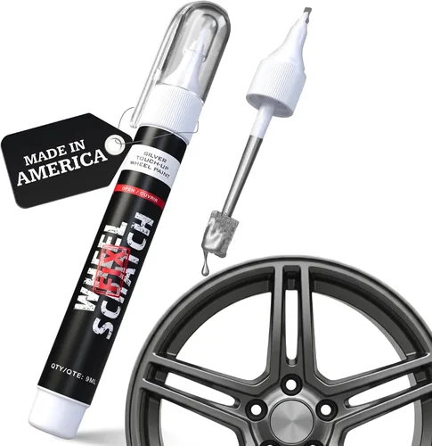 Miniatura 13 de Wheel Scratch Fix - Kit de retoque de llantas rápido y fácil, colores universales (negro (brillo))