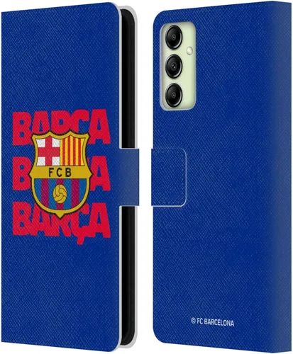 Miniatura 42 de Head Case Designs Funda de piel con licencia oficial del FC Barcelona Barca Crest Graphics para Samsung Galaxy A06 4G