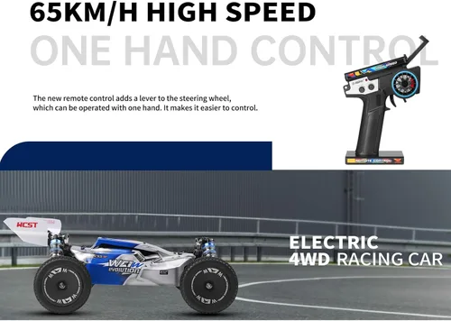 Miniatura 3 de GoolRC WLtoys 144011 - Autos RC para adultos, auto de control remoto a escala 1:14, 4WD 65 KM/H, auto de carreras RC de alta velocidad, 2.4 GHz