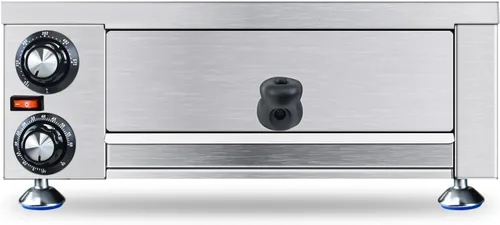 KOOTEN Horno eléctrico de pizza de encimera interior, máquina comercial de 12 pulgadas, cocina de pizza de acero inoxidable para restaurante casero