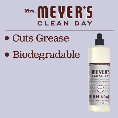 Miniatura 78 de Mrs. Meyer’s Clean Day - Detergente líquido para platos, aroma a lavanda, botella de 16 oz