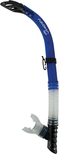 AKONA Snorkel semi seco Capri para adultos con boquilla de silicona Azul / Patchwork
